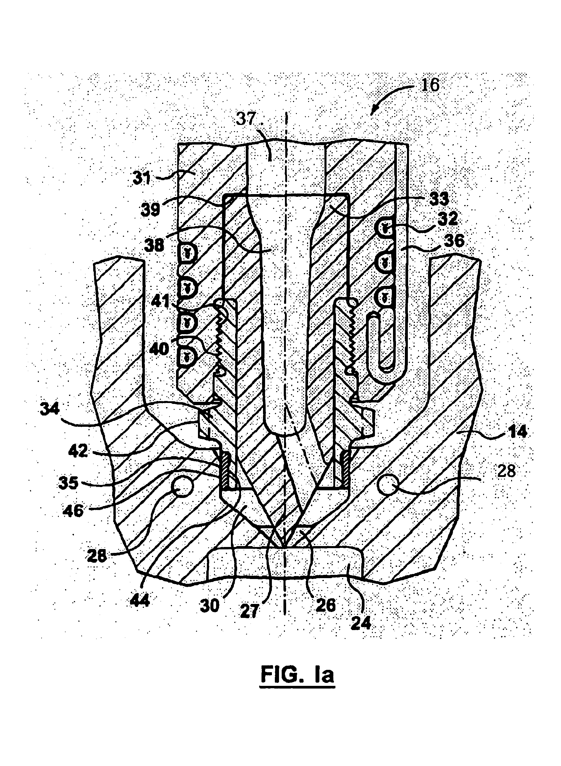 Tip assembly having at least three components for hot runner nozzle