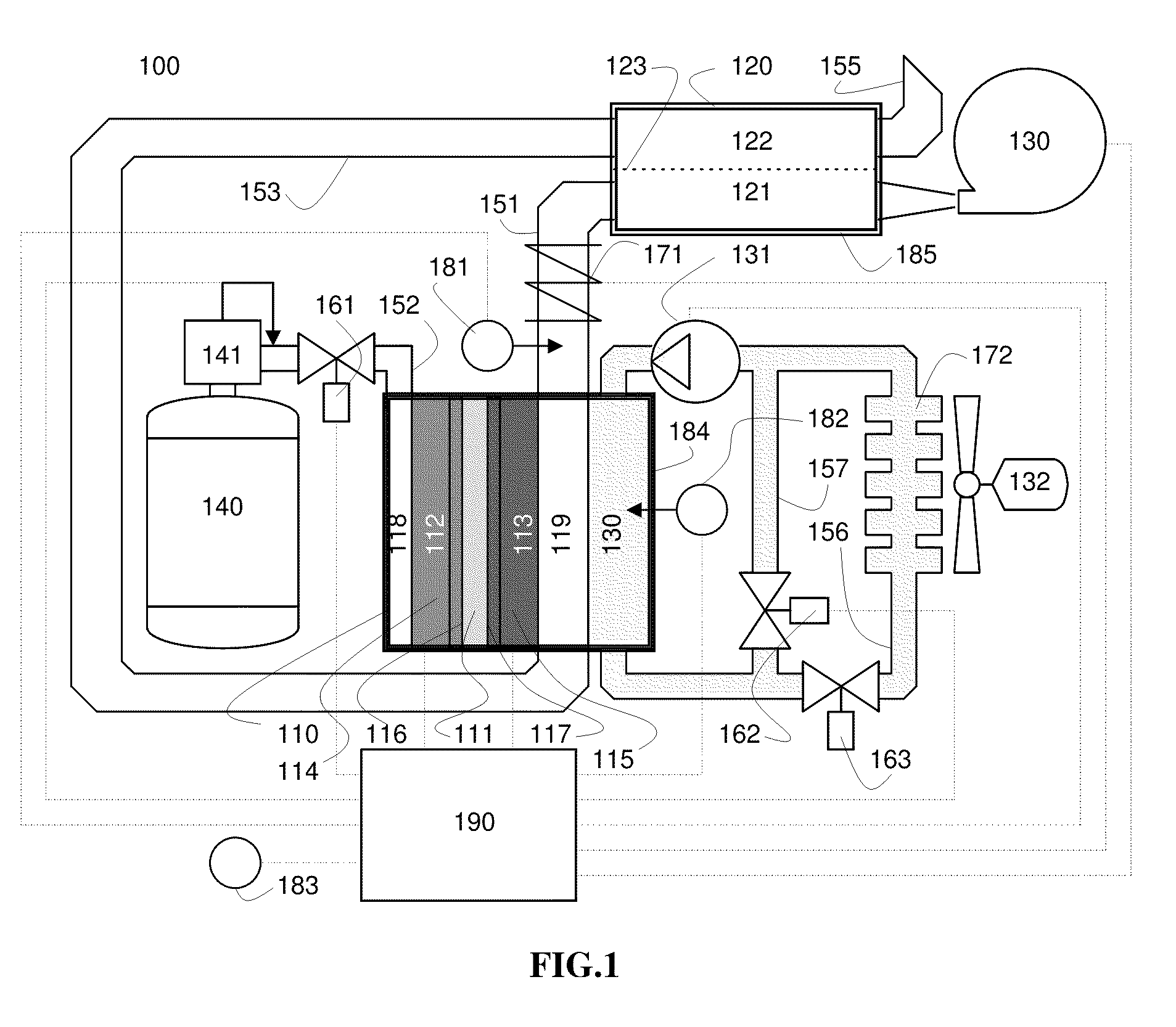 Method and apparatus for PEM fuel cell freezing protection