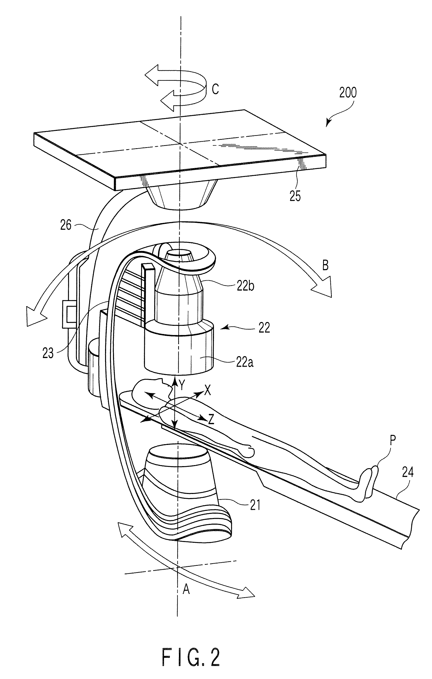 X-ray diagnostic apparatus, imaging angle determination device, program storage medium, and method