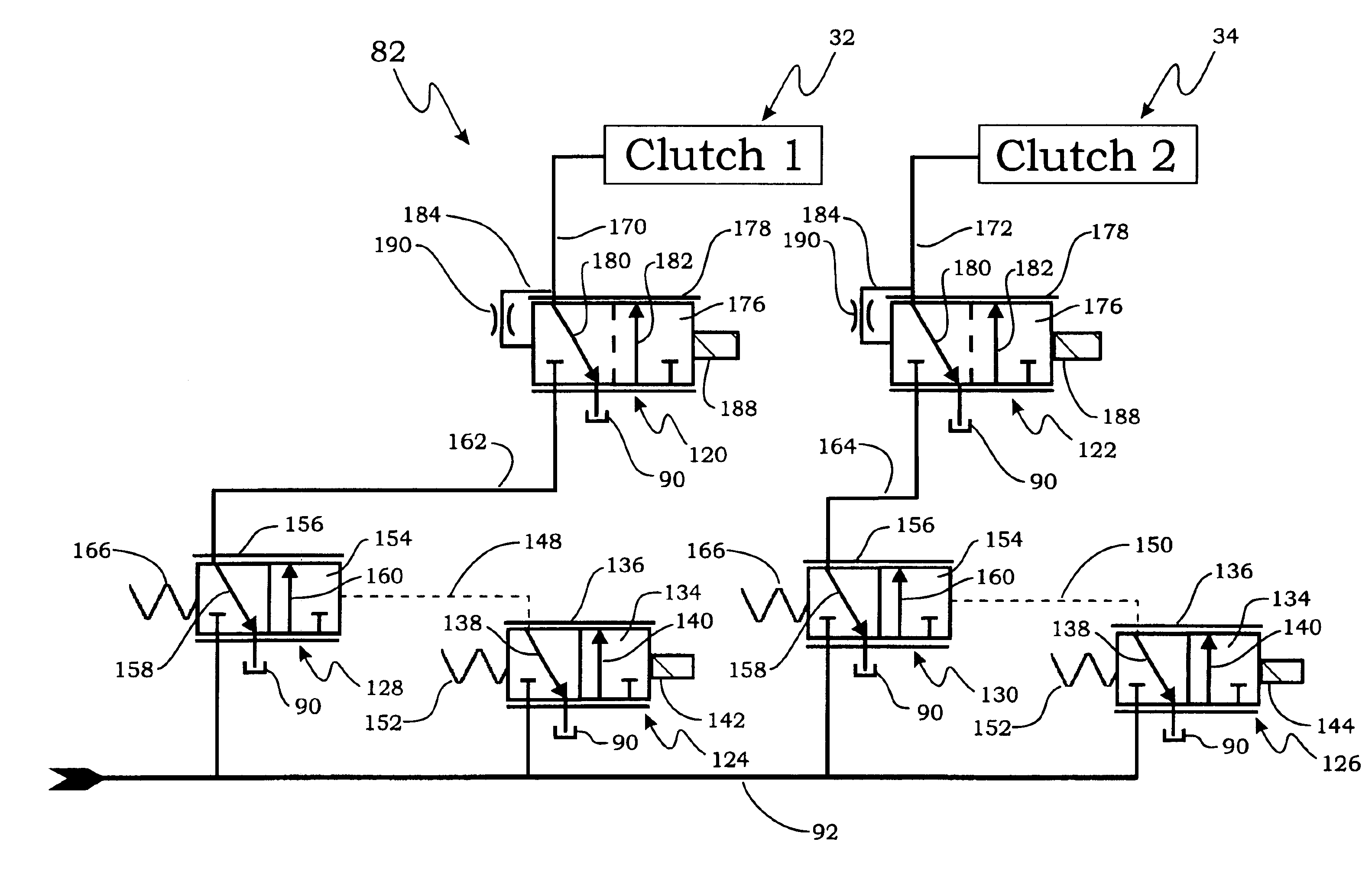 Method of controlling a dual clutch transmission