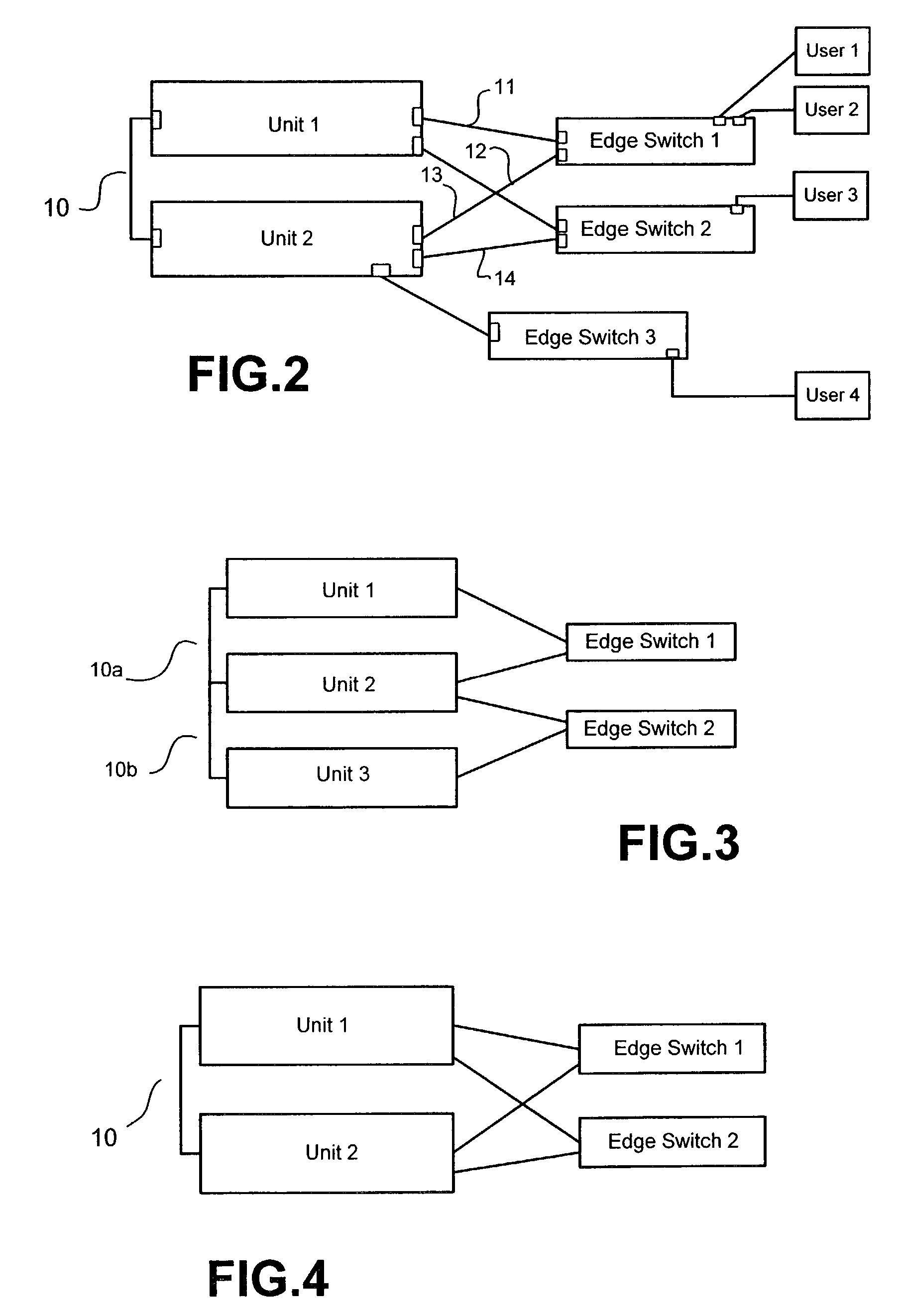 Stackable network units with resiliency facility