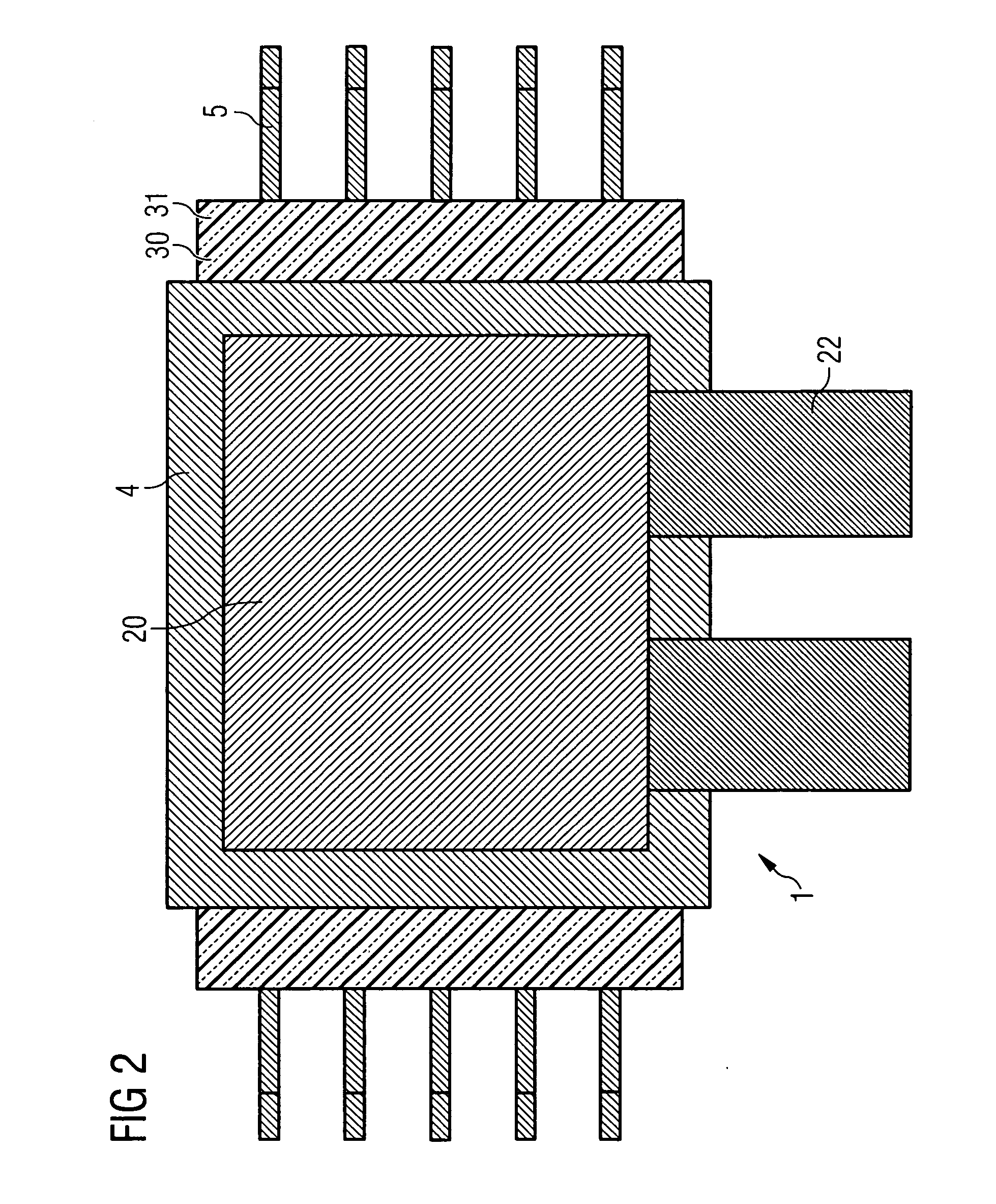 Optoelectronic arrangement having a surface-mountable semiconductor module and a cooling element