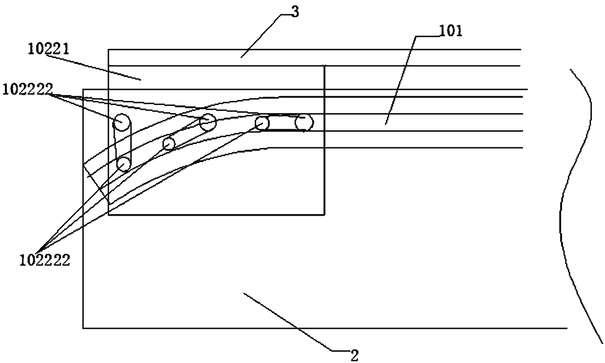 Sliding door track assembly and double-door cabinet using same