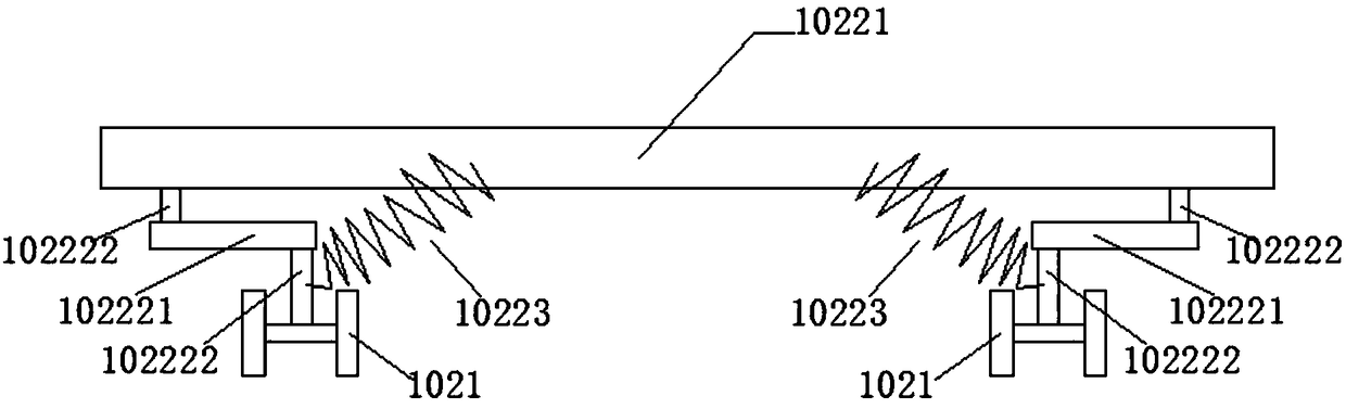 Sliding door track assembly and double-door cabinet using same