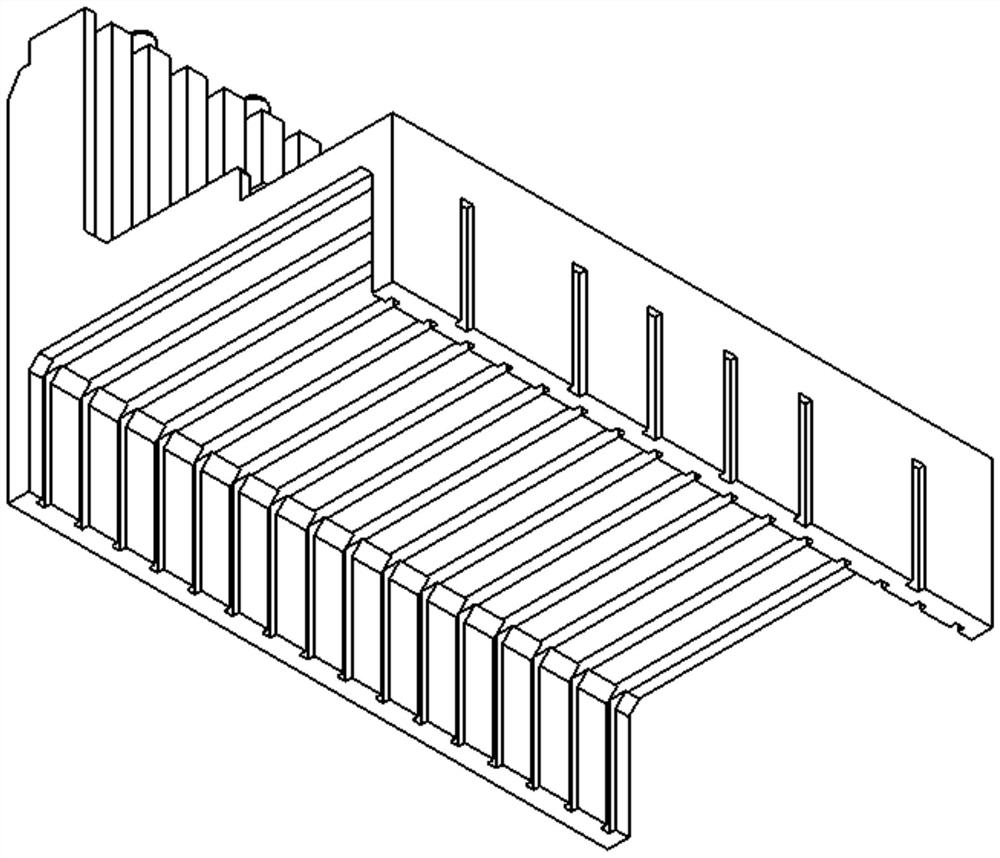 High-speed backboard connector with crosstalk suppression printed boards