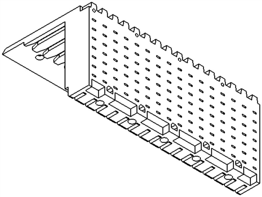 High-speed backboard connector with crosstalk suppression printed boards