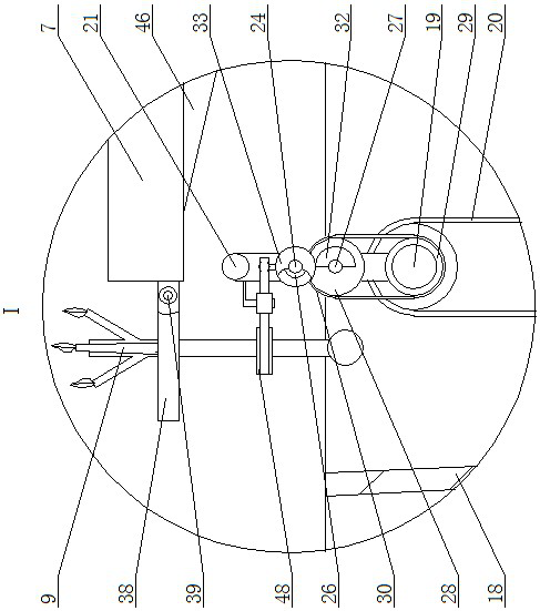 An integrated device for automatic agricultural digging and implanting buried soil