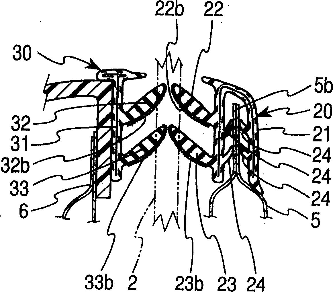 Weather strip for glass of automobile