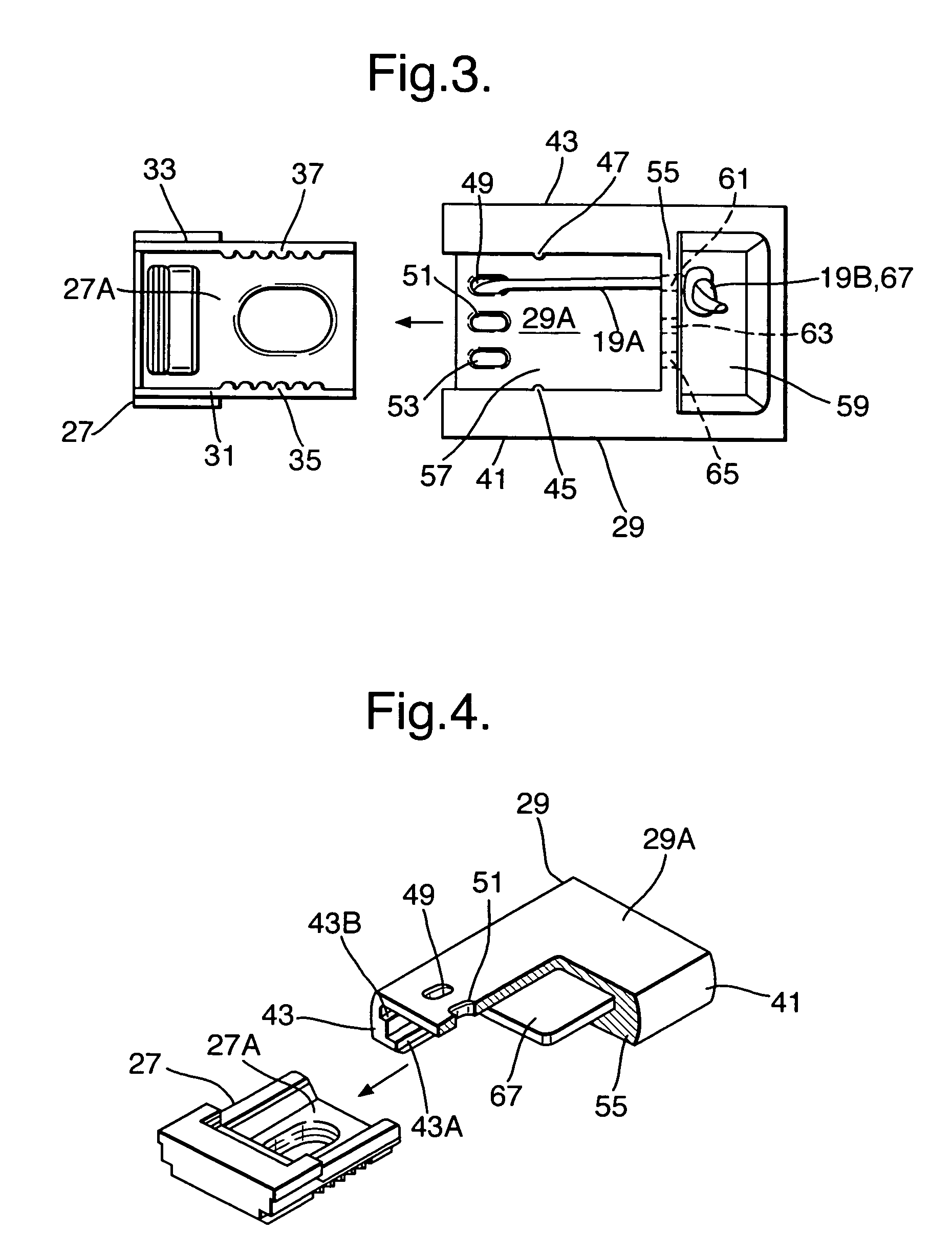 Mounting device for a guide cord