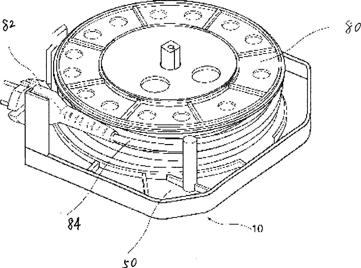 Power supply cord winding reel device of vacuum cleaner