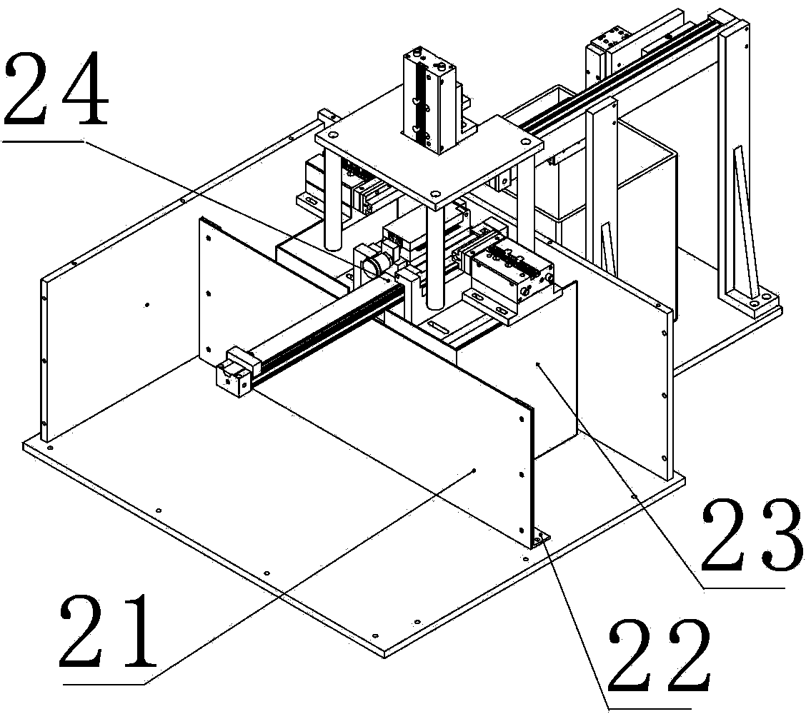 Full-automatic lithium ion polymer battery four-in-one device with bent side edges