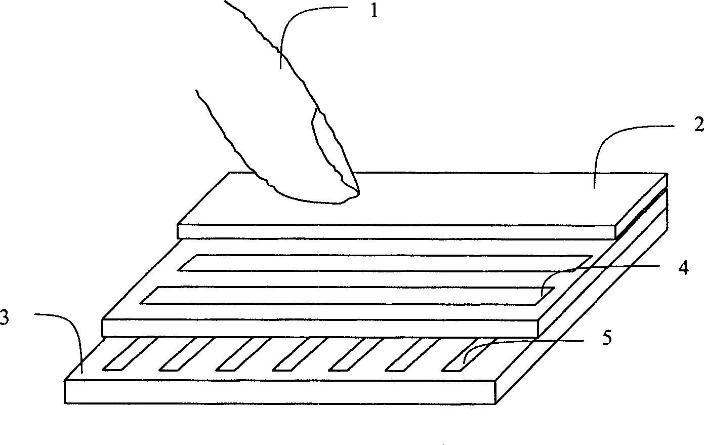 Capacitive information input device and method for electronic device