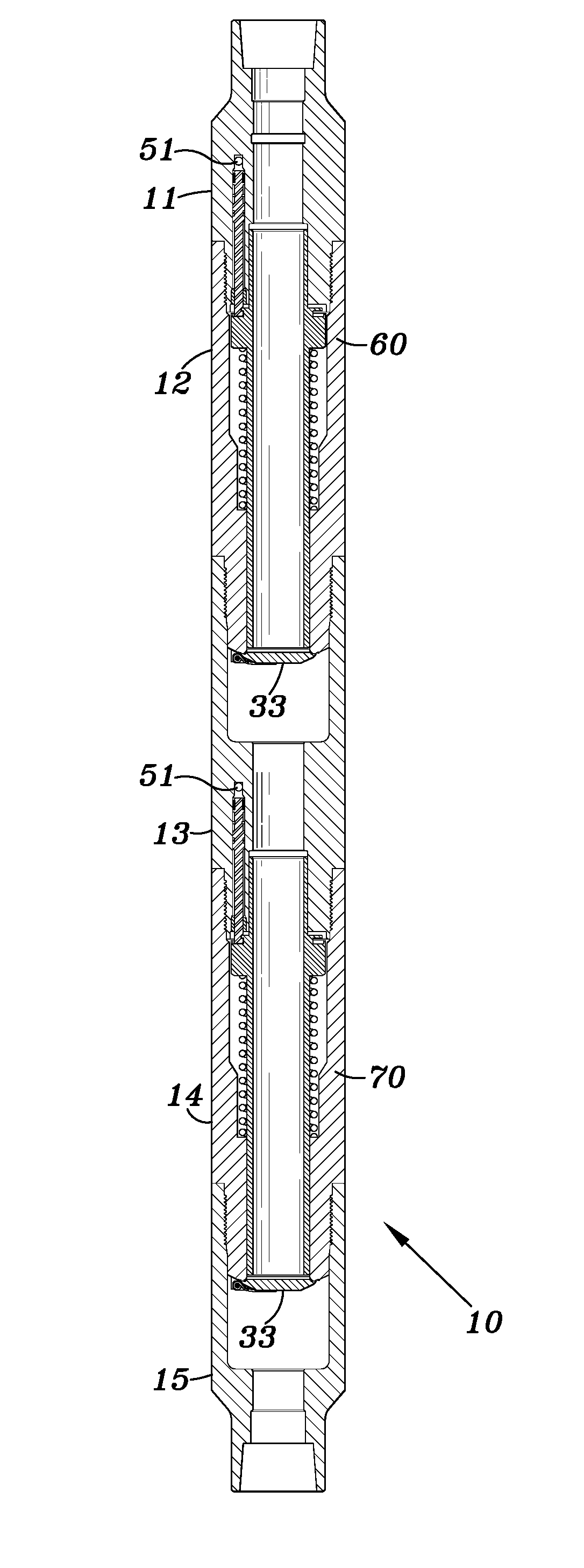 Integral multiple stage safety valves