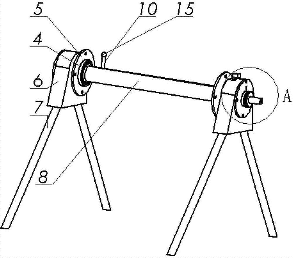 Detecting system and detecting method of stress distribution of ball grinder internal spatial points