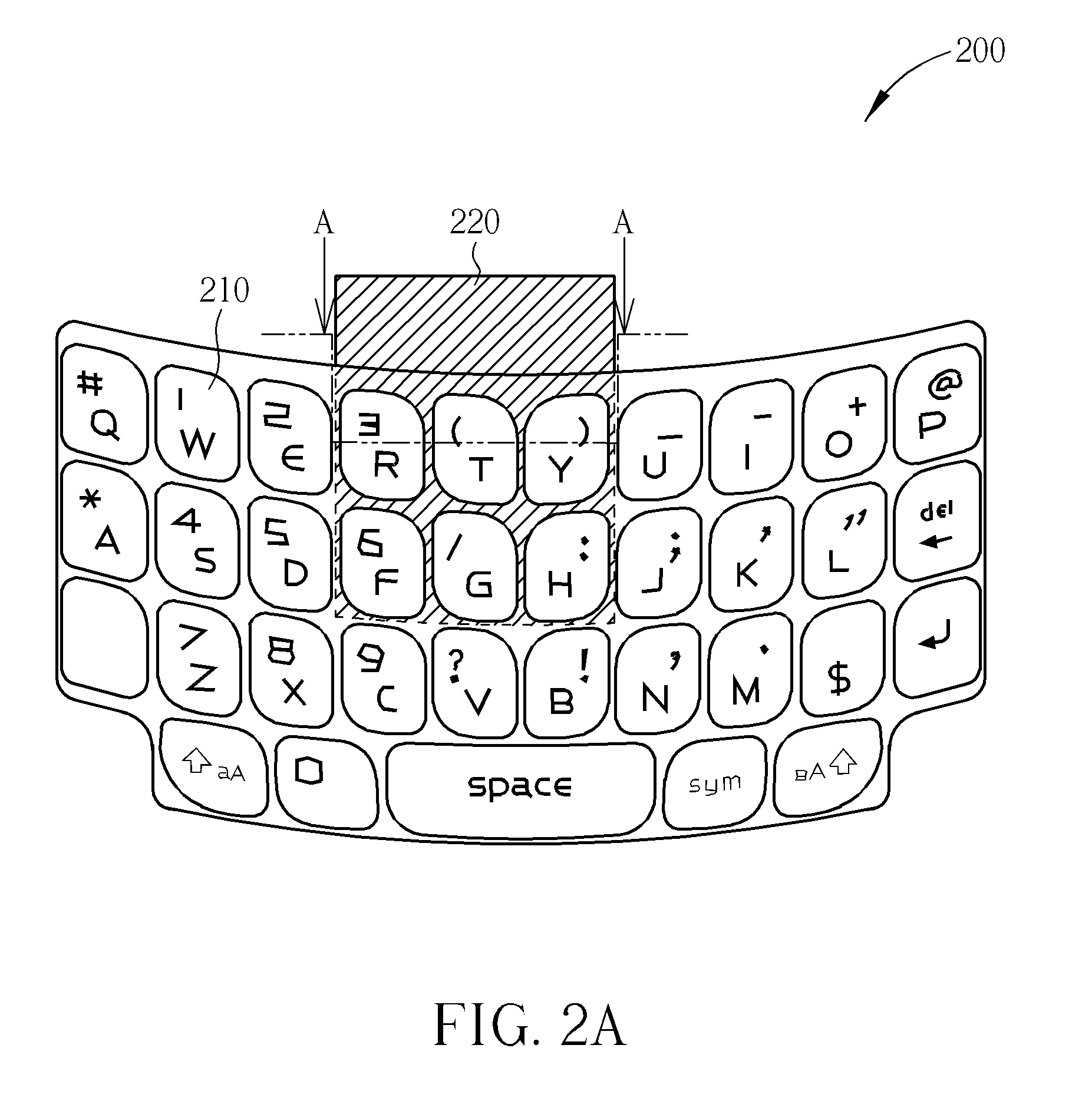 Mechanical keypad with touch pad function