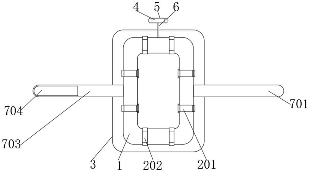 Femoral artery catheter fixing device