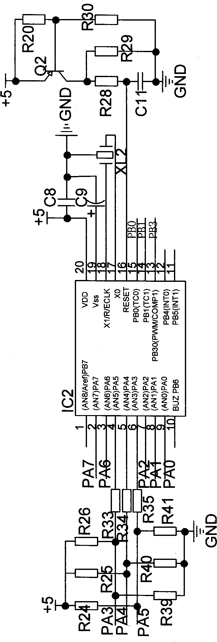 Automatic detection and regulation method and circuit for air conditioner