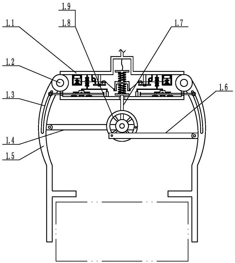 Dedicated quenching device of steel plate spring