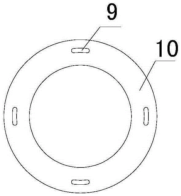 Integrative construction device and method for pile cap and pile body of pouring pile