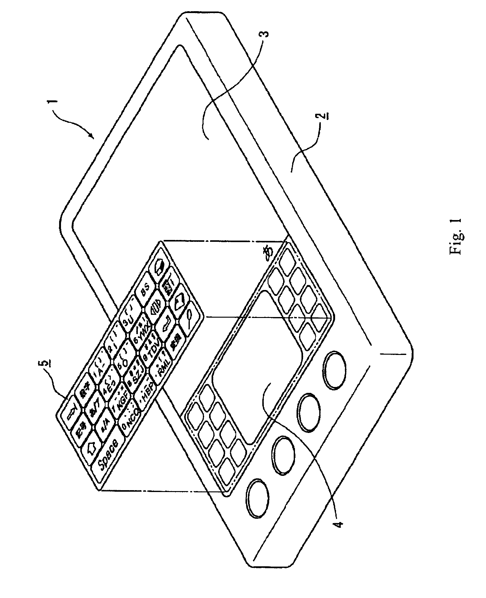 Touch-type key input apparatus