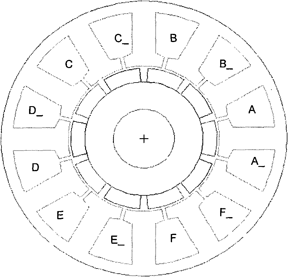 Multiphase permanent magnet fault-tolerant motor control system in half-bridge structure