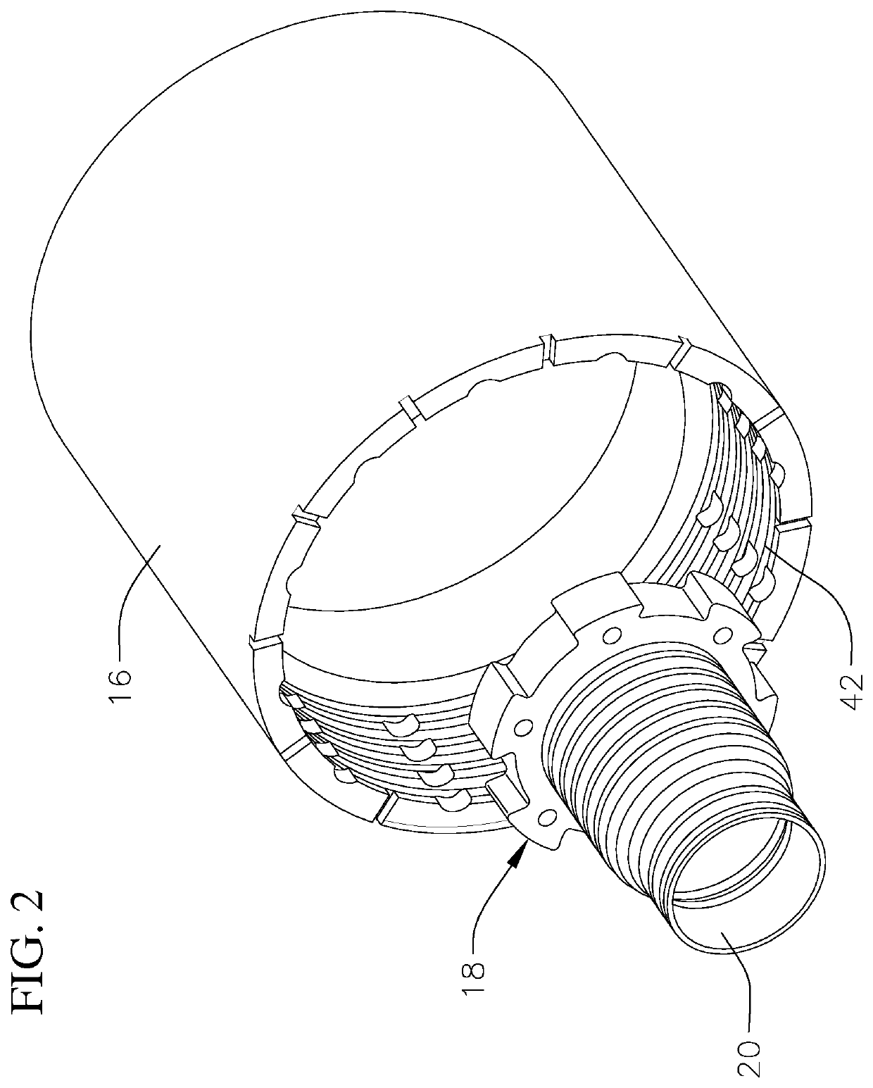 Fail-safe high velocity flow casing shoe