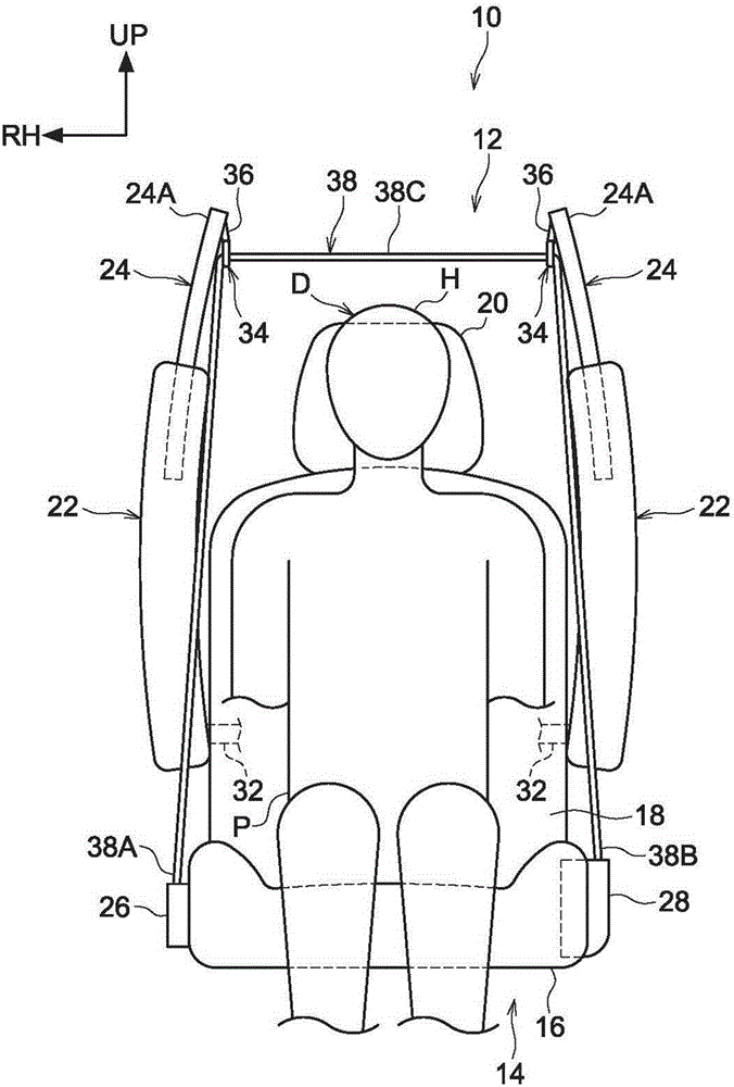 Vehicle seat belt device and occupant protection system