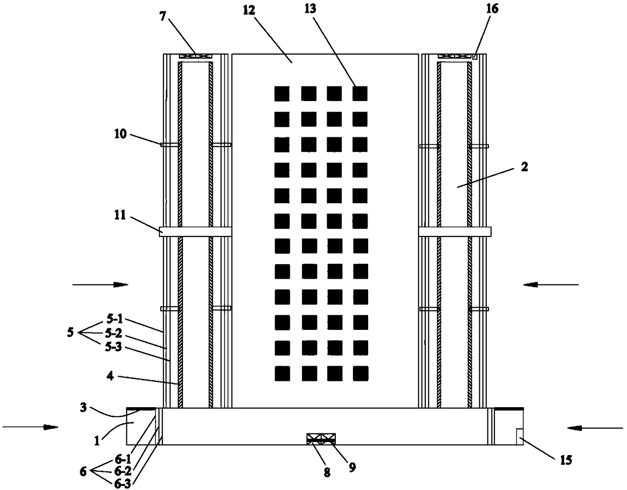 Integrated steel structure control system used for air purification