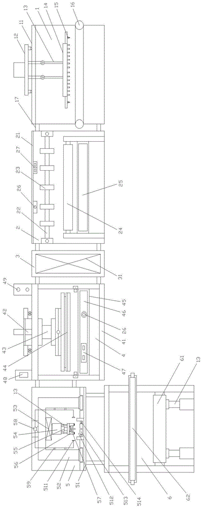 Ceiling wet-process production line