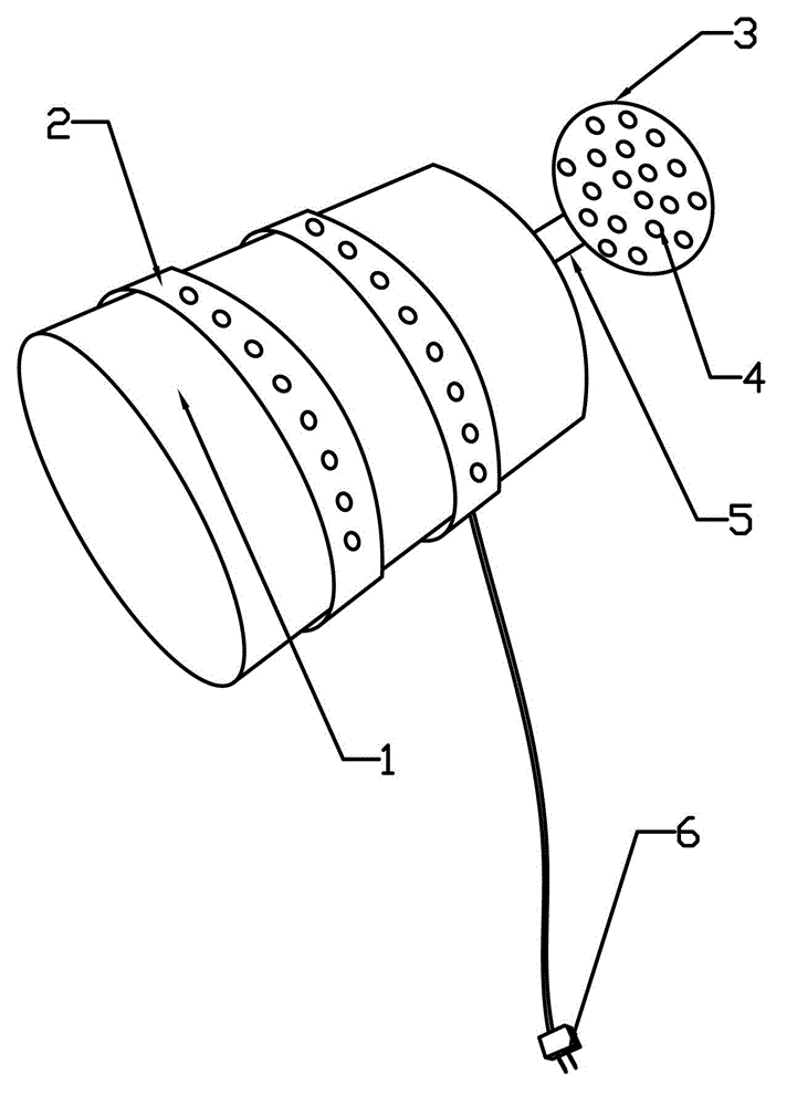 Lamp cover with rotary colorful lamp