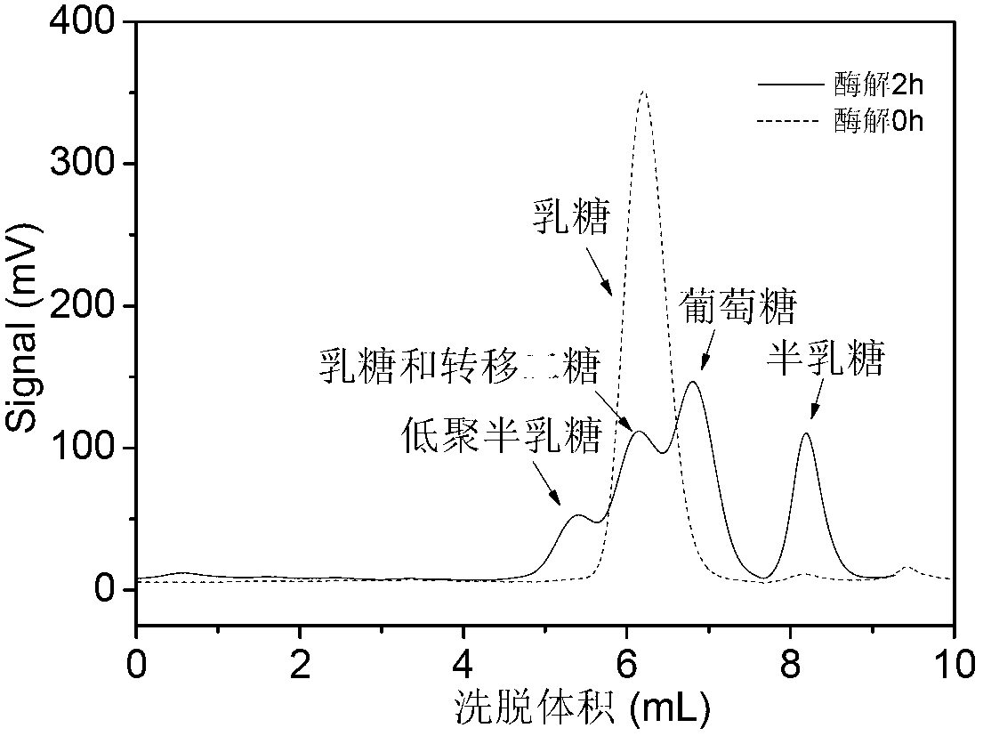 Method for preparing galactooligosaccharide by use of permeable cell beta-galactosidase