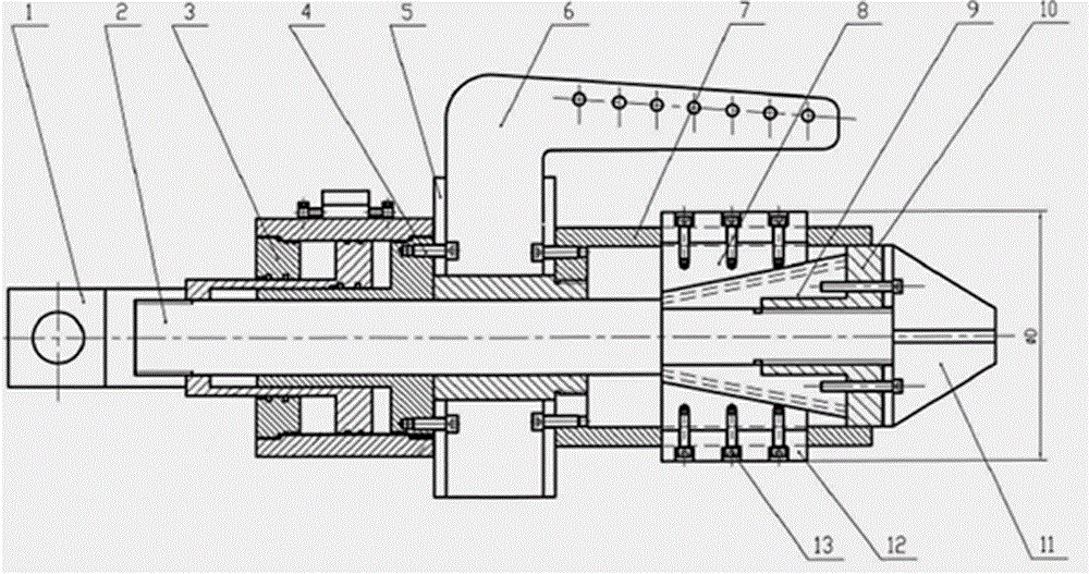 Steel pile pipe internal expansion type pile lifter