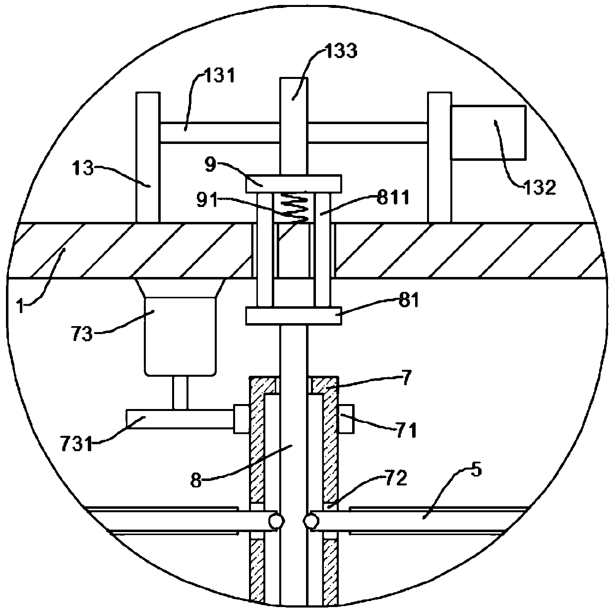 Multistage domestic sewage processing device convenient for collecting suspension