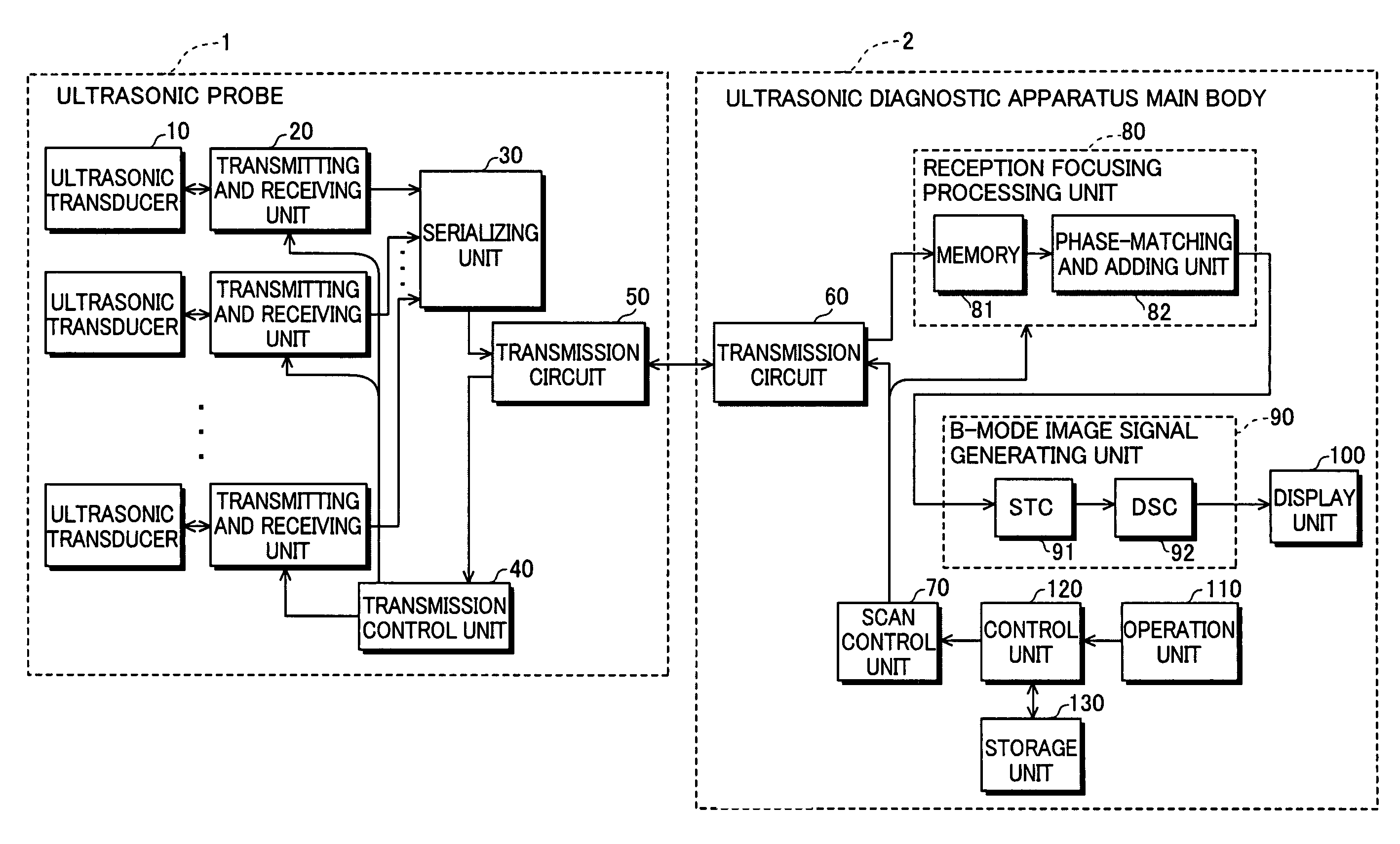 Ultrasonic probe and ultrasonic diagnostic apparatus