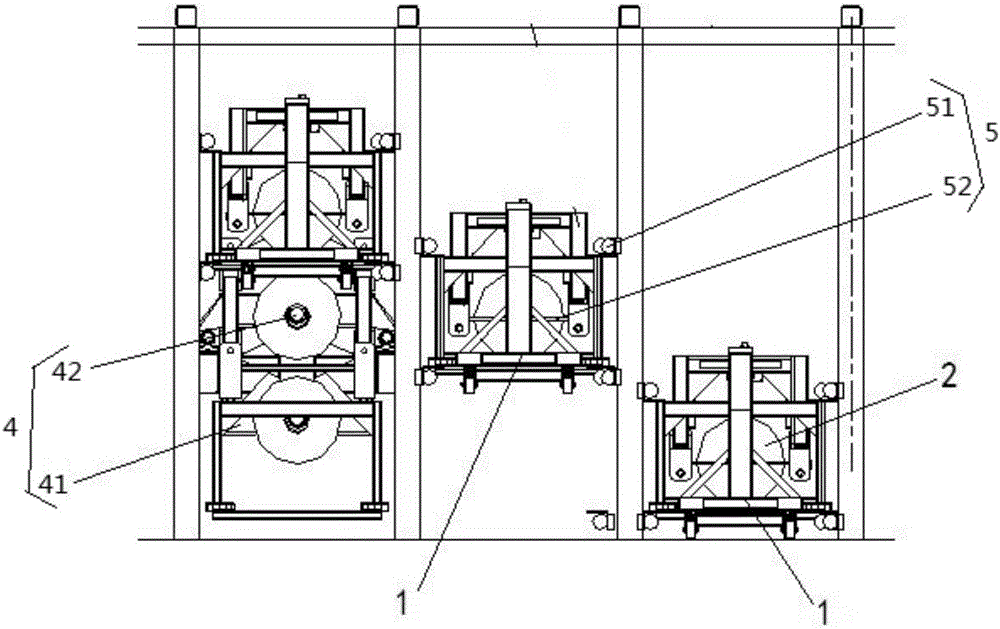 Truck loading equipment for spinning cakes