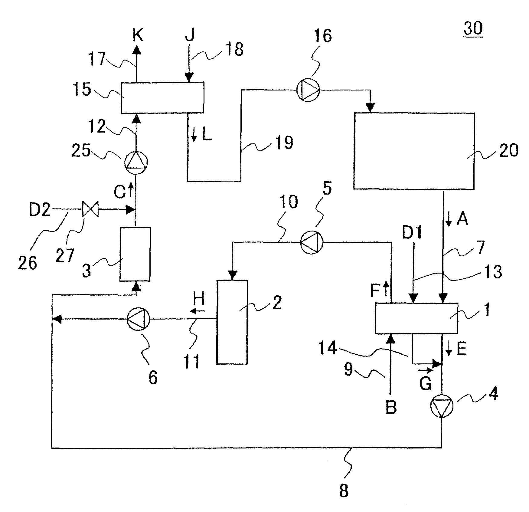 Method for processing organic solvent-containing air