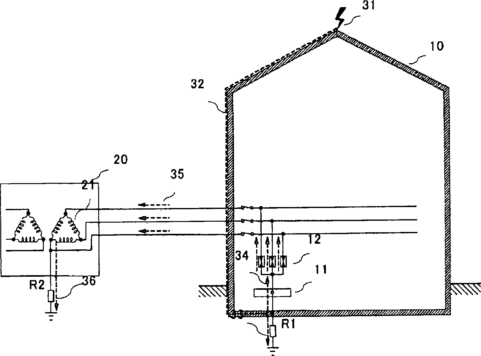 Spark gap arrestor