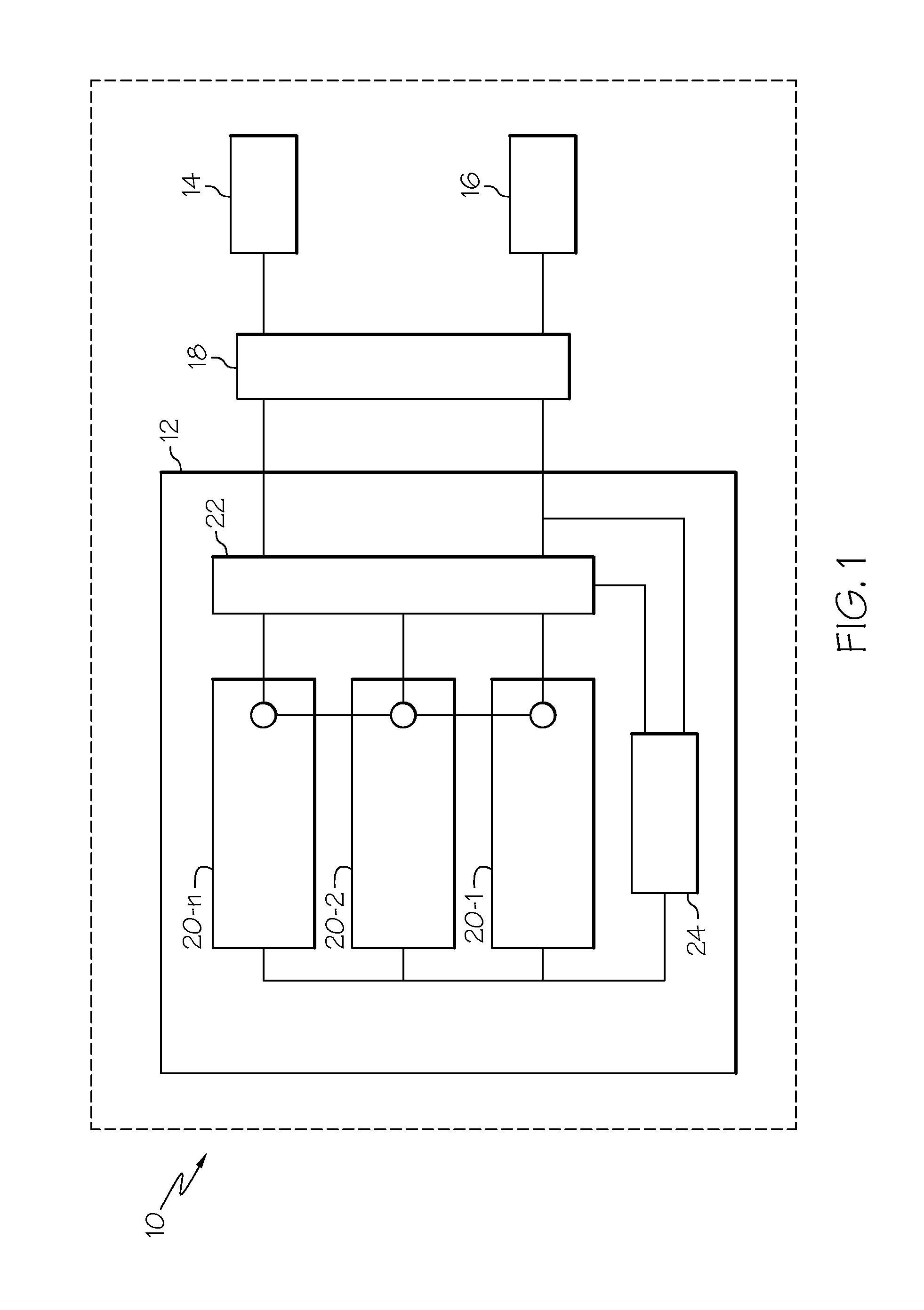 High voltage electric accumulators with internal distributed dc-dc converters for self regulation and protection