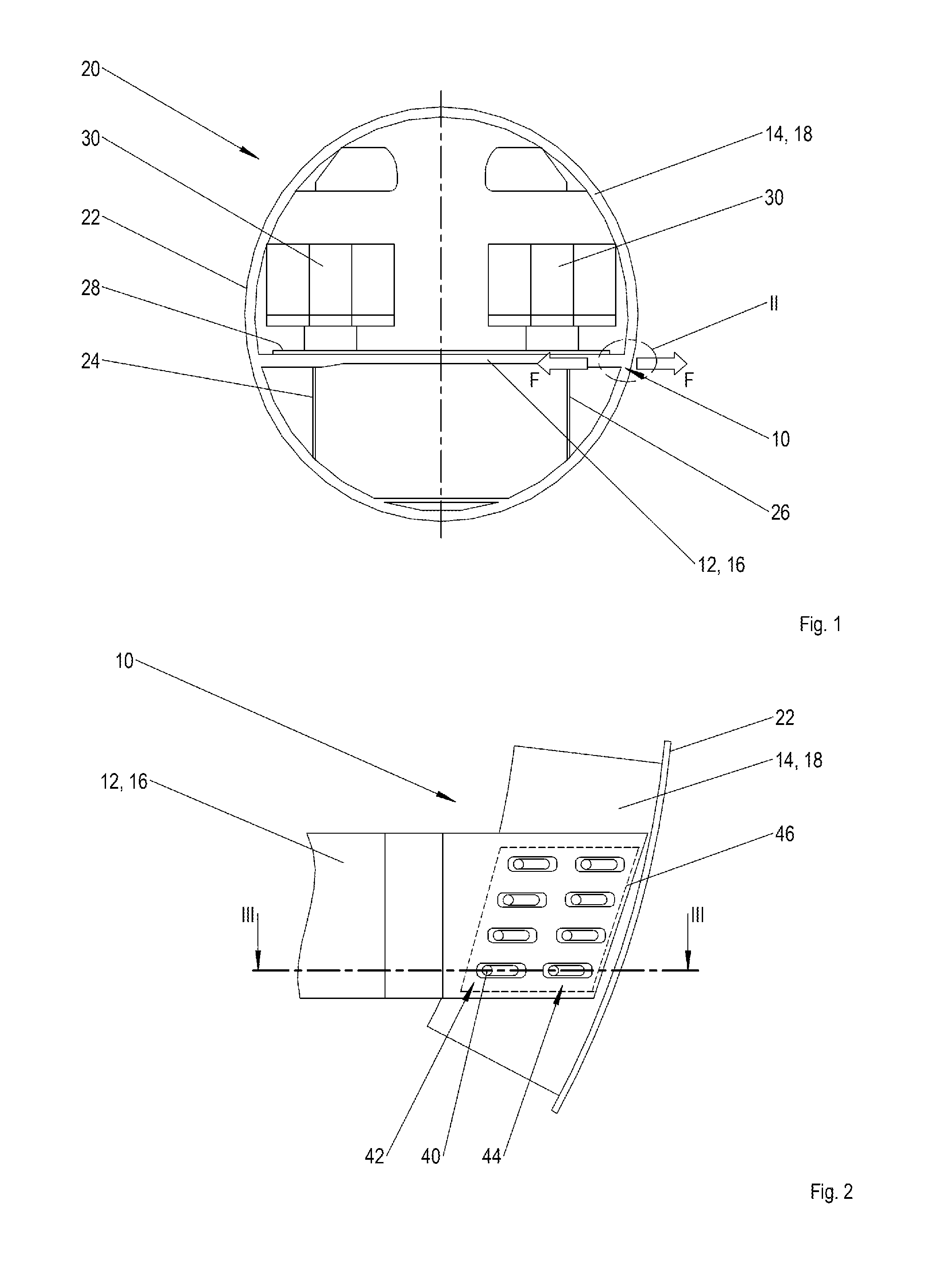 Connection arrangement and structure