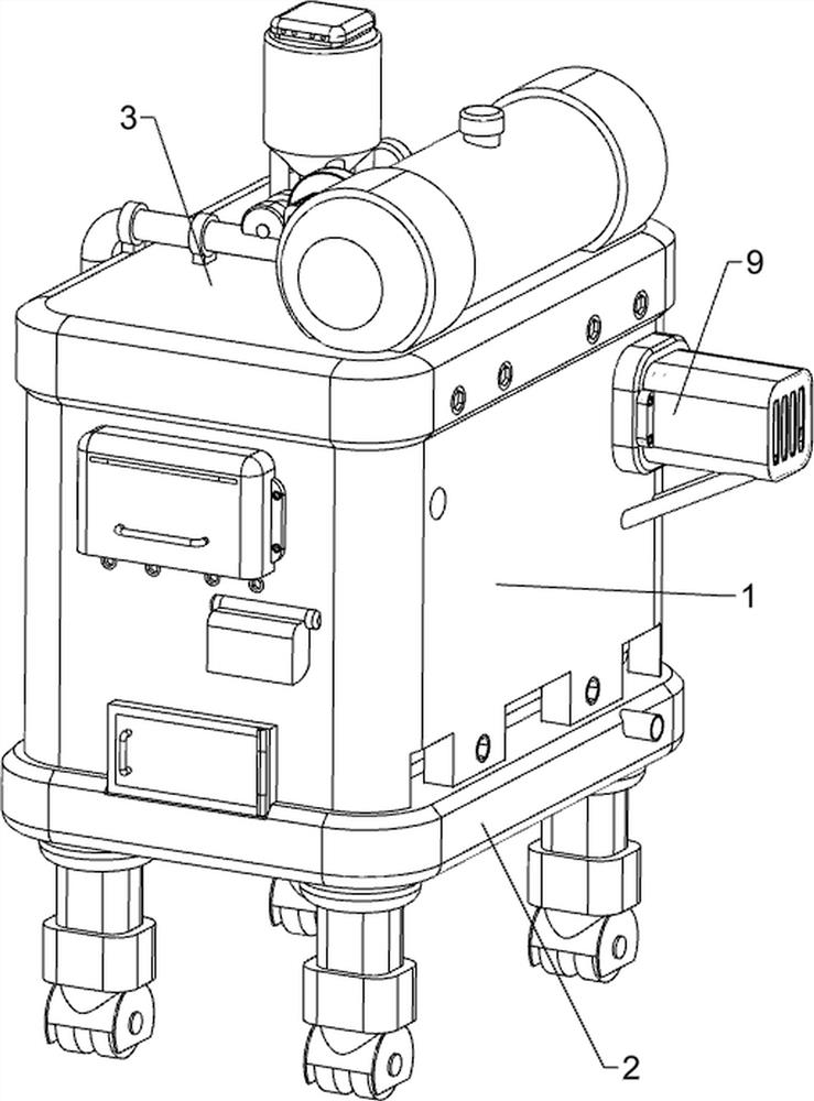 Gear cleaning device for building machinery maintenance