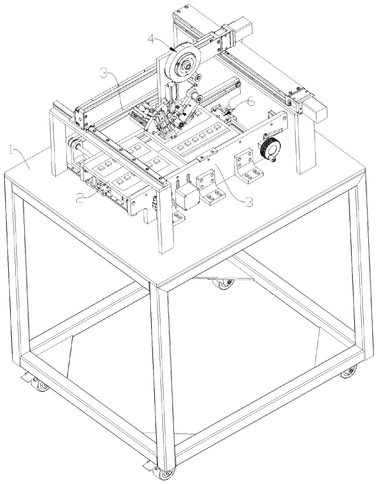 Automatic adhesive tape pasting equipment