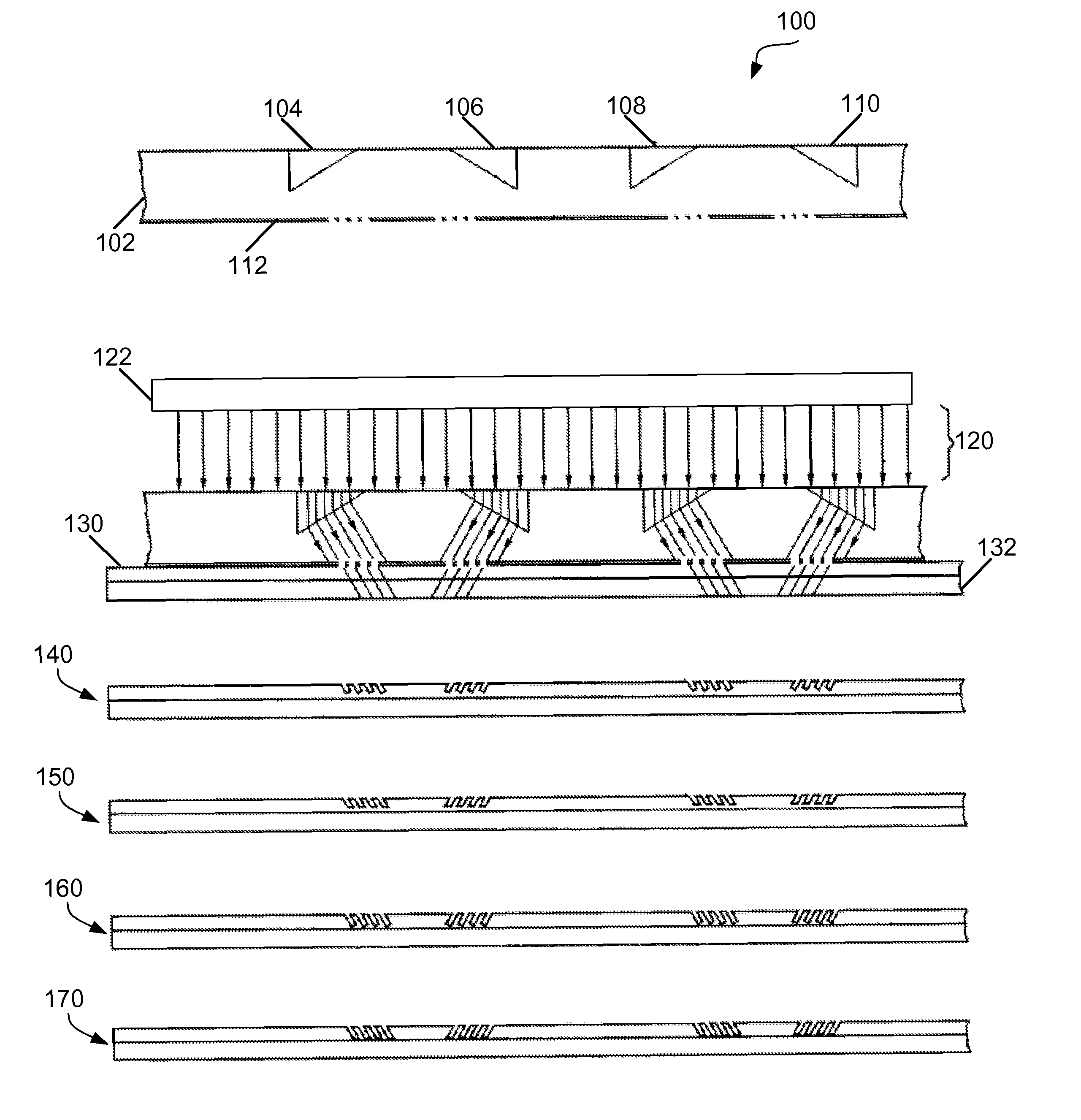 Photo-masks and methods of fabricating surface-relief grating diffractive devices