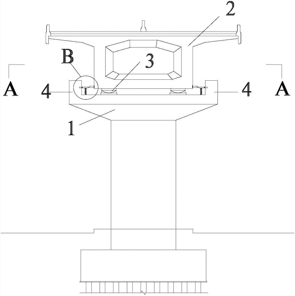 Energy-dissipating Self-resetting Bridge Seismic Block Structure