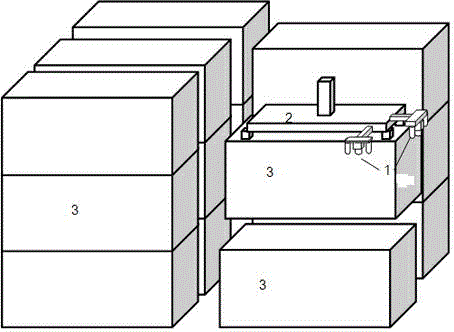 Measuring system and method for stacking alignment of containers