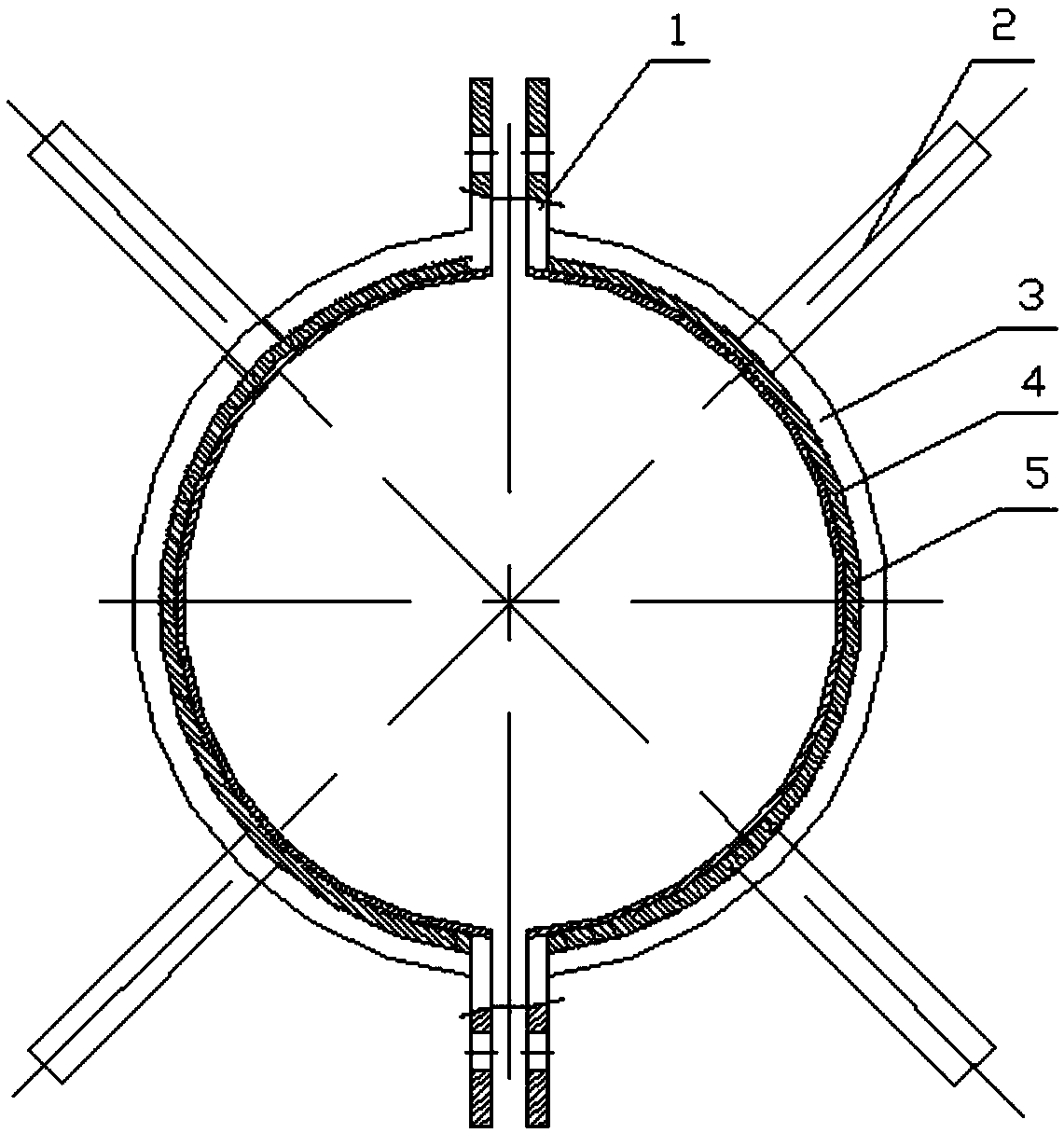 Centering device for diesel generator set for power station