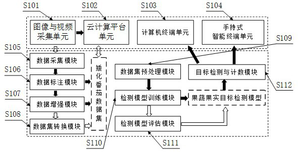 Real-time detection and counting method for solanaceous vegetables and fruits in plant factory