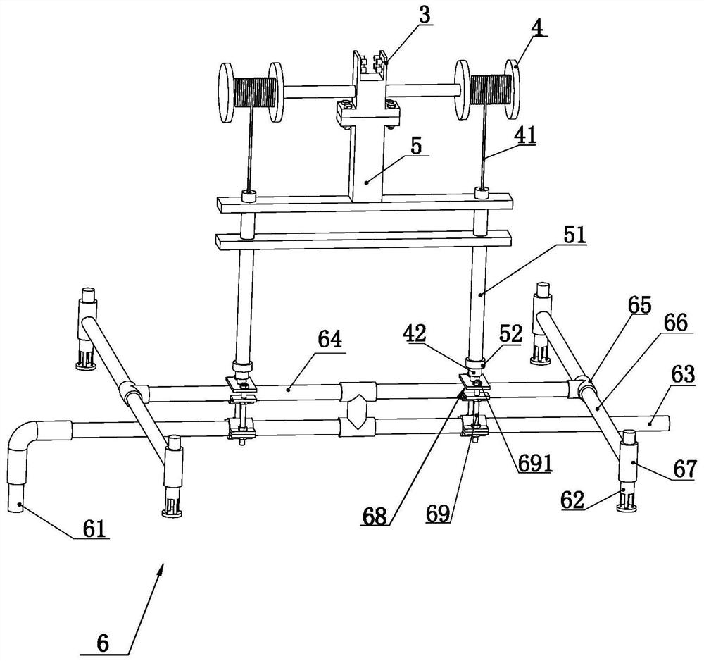 A fire sprinkler nozzle water distribution test device