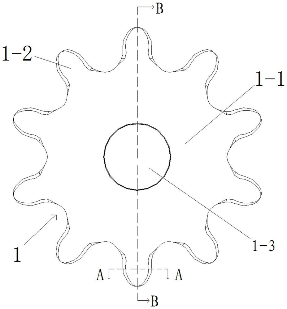 Drum-shaped toothed rail wheel for coal mining machine and preparing method of drum-shaped toothed rail wheel