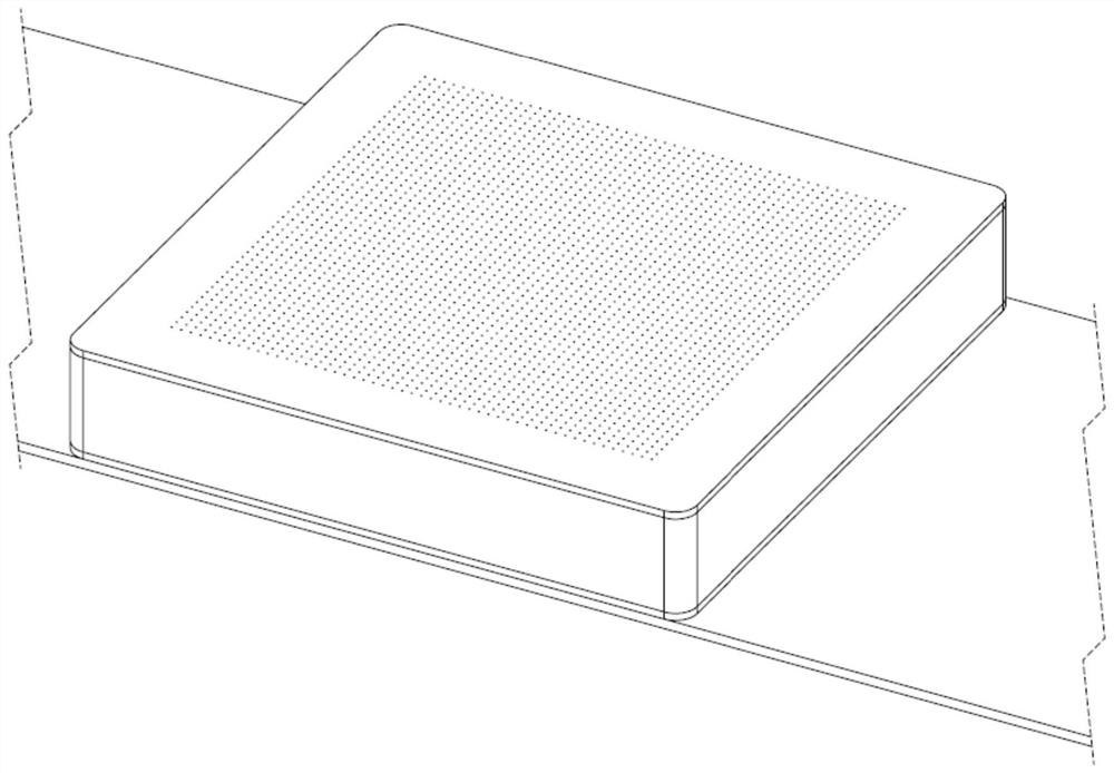 Conveniently-mounted small-size adjustable flexible array dynamic vibration absorption structure