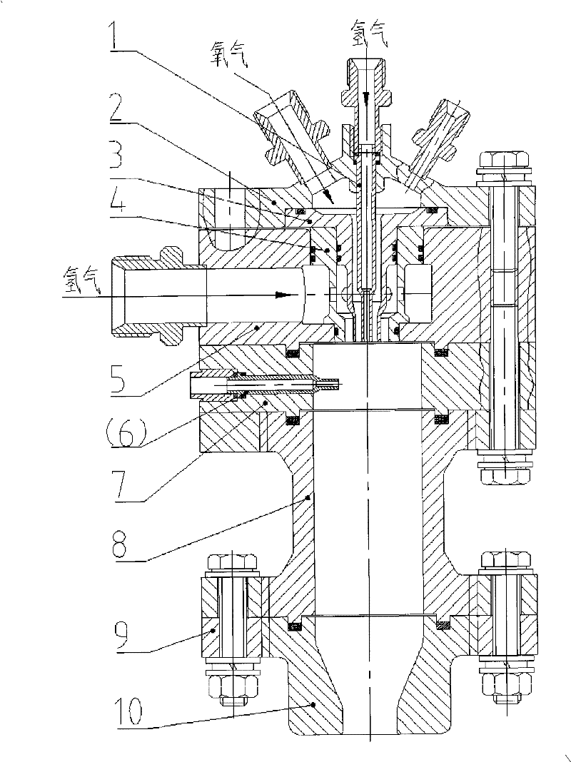 Hydrogen-oxygen fuel-rich precombustion chamber for full flow staged combustion cycle engine